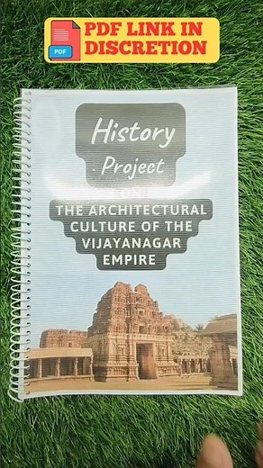 History Project On The Architectural Culture of the Vijayanagar Empire #diy #project #class12