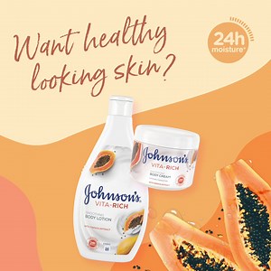 1K views · 19 reactions | All you need for hydrated and smooth skin that feels beautifully soft and revitalized. Which Vita-Rich Lotion is your favourite?  | Johnson's Skincare | Facebook
