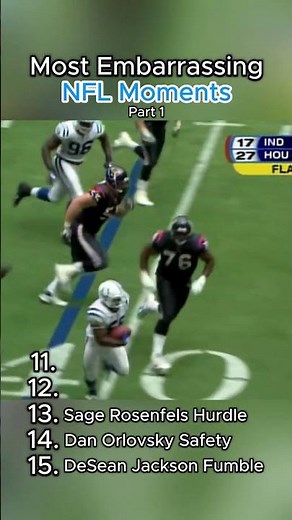 Ranking the MOST Embarrassing NFL Moments | PART 1