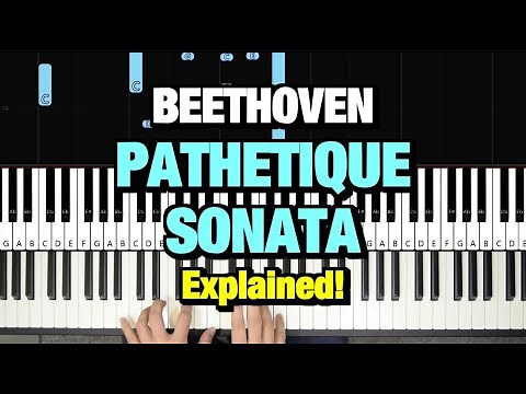 HOW TO PLAY PATHETIQUE SONATA 2ND MOVEMENT BY BEETHOVEEN (PIANO TUTORIAL LESSON)