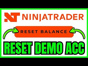 How To RESET NinjaTrader Demo Account (QUICK & EASY) 2025