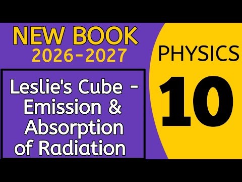 Leslie's Cube – Emission and Absorption of Radiation | Class 10th Physics New Book 2026 | PECTAA