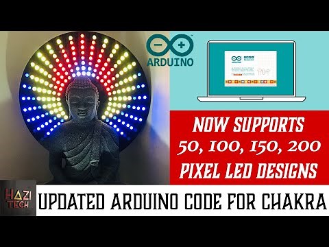Updated Arduino Code For Full Matrix 50/100/150/200 Pixel LED Chakra / Budurasmala (බුදුරැස්මාලා)