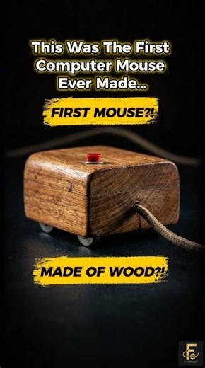 The First Computer Mouse Was Made of Wood 😳