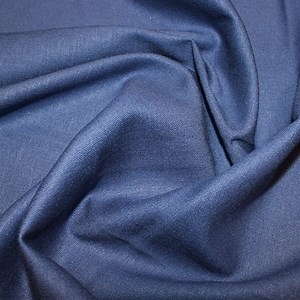 Denim Stretch Linen Viscose Fabric 0.5m