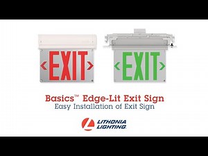 Basics™ Edge-Lit Exit Sign Installation