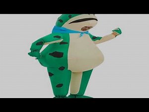 A must-have product! Inflatable Frog Costume Funny Full Body Blow Up Cosplay Costume Suit for Adul