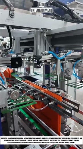 Bag Manufacturing Innovation Using Automated Assembly Machine For Mass Bag Production #shorts