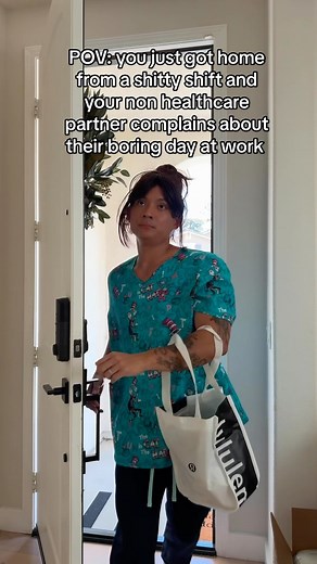 1.5M views · 10K reactions | Like okay sorry you had to sit down for 8 hours and all you gotta do is type in the computer and talk on the phone baby that’s 15% of my job and you better LEAVE ME THE FK ALONE and shut it. #nurse #nurses #nurselife #nursehumor #nurseproblem #nursing #nursingschool #nursingstudent #nursejohnn | Nurse Johnn | Facebook