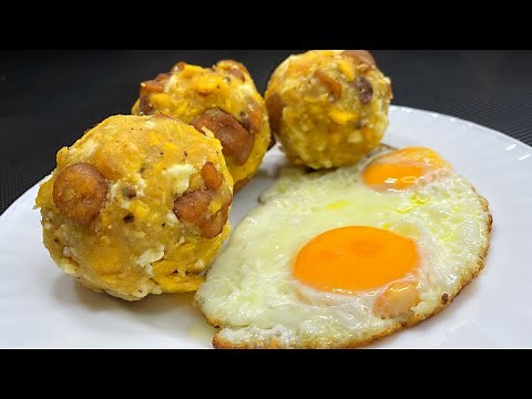 Bolones de Verde con Chicharron y Queso - Bolones Mixtos.