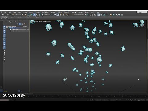 3ds max tutorial- basic particle systems- superspray