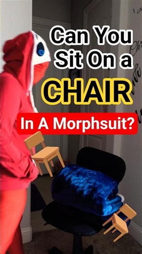 Can you sit in a chair in a morphsuit? #trending #youtubeshorts #shorts