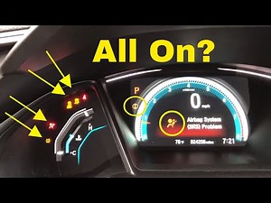 Honda Civic Airbag SRS TPMS and Trac light on.
