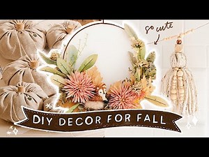 DIY FALL ROOM DECOR That's Actually CUTE! 🍂🌻 Easy + Affordable! (2020)