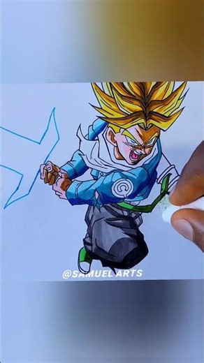 Drawing Future Trunks Ssj 🔥 #drawing #shorts #Dragonball