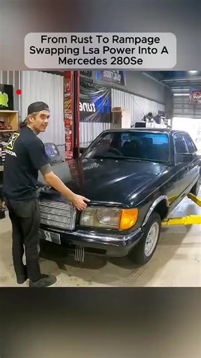 10K views · 106 reactions | From Rust to Rampage: Swapping LSA Power into A Mercedes 280SE part 1 | CRC Restored | Facebook
