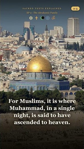 One hill, three faiths: why Jerusalem is holy to all | The Abrahamic Family 2-5 #Shorts