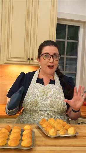 Chef Jessica on Instagram: "These quick, gluten-free cheese puffs blend Brazilian tradition with French flair. Soft inside, crisp outside, and full of flavor. Ingredients 1 egg, room temperature ⅓ cup olive oil ⅔ cup milk 1½ cups tapioca flour ½ cup brie, packed 1 tsp KitchenAble seasoning Directions Preheat oven to 400°F and grease mini muffin tin. Blend all ingredients until smooth. Pour batter into cups, leaving a bit of space at the top. Bake 15–20 minutes until puffed and lightly browned. #