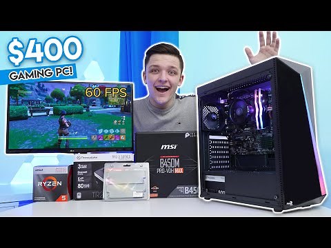 Budget $400 Gaming PC Build 2020! [1080p 60FPS Benchmarks! Ryzen 3400G Build]