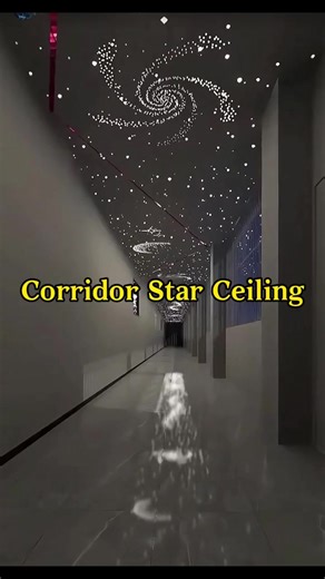 Transform Your Corridor with a Starry Ceiling Effect