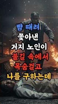 뺨 때려 쫓아낸 노인이 불길 속에서 빵집 여주인을 구하는데.. 멸시받던 '거지 천재'의 정체는