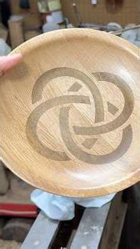 Turning an ash bowl with a Celtic knot inlay #cncrouter #woodturning #woodworking #routing #inlay