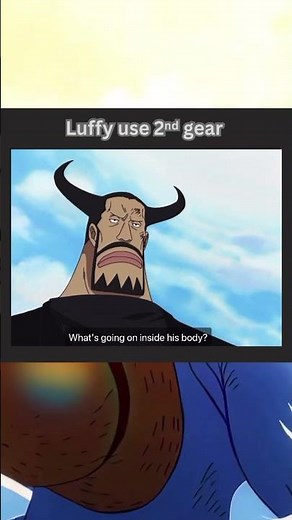 Luffy uses 2nd gear for the first time #onepiece