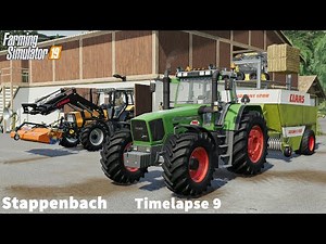 Cleaning of Cows Stable, Baling Straw & Harvesting Barley│Stappenbach│FS 19│Timelapse #09