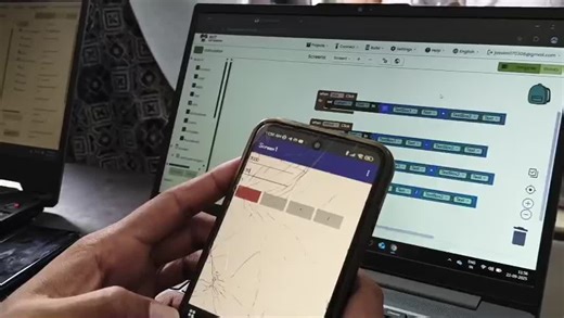 In last week , i learned about MIT APP INVENTOR, Which is usefulled me to built a calculator | Jassim S