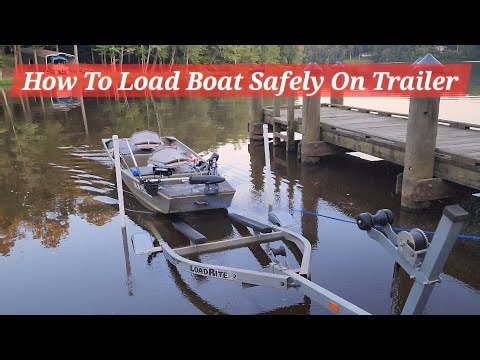 STEP BY STEP HOW TO EASILY/ QUICKLY LOAD BOAT ON TRAILER (S3,E117)