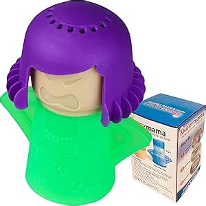 Microwave Steam Cleaner Make Your Heater Sanitary without Fussy or Heavy Duty,Angry-Mama Durable Plastic Kitchen Cleaning Gadget Cleans Kitchenware Simply by Mad Steamin and Packed as Fun Gift