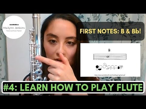 How to Play the Flute #4 - How to Hold It and Your First Notes! B & Bb