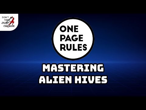 Mastering Alien Hives - One Page Rules Expert Army Book Review and List Building