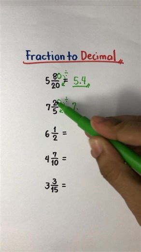 Fraction to Decimal Conversion 💯 | Math Love