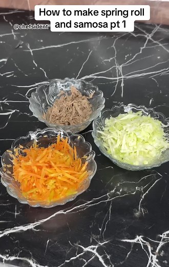 Spring roll and samosa recipe. #springroll #samosa #easycooking #foodtok #cookingtiktok #foryo #vira