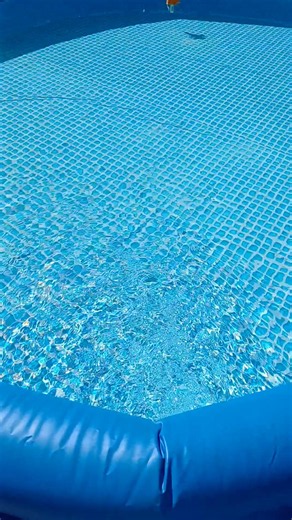 Pool is FINALLY ready 🥳 #PoolTime #Summer #FYP