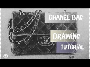 Chanel Bag Drawing Tutorial || Drawing a Bag Step by Step || Part One