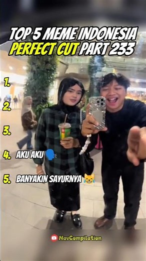 Top 5 Meme Indonesia Perfect Cut pt.233 🗿 #youtubeshorts #shorts #shortslucu #viral #fyp