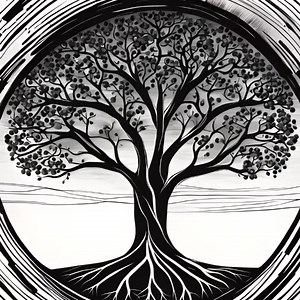 Tree of Life - Abstract Art - Modern Decor - AI Generated Image - Printable Digital Download - Etsy Australia