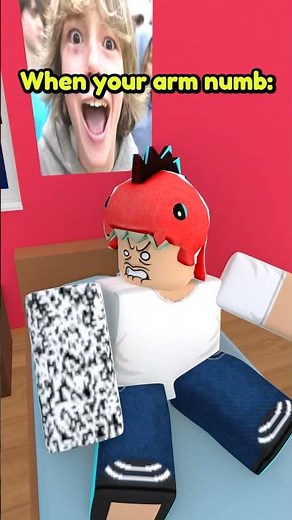 When your arm numb #roblox #comedy #animation