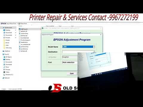 How to solve EPSON L380 waste Inkpad error by Resetter Adjustment software program