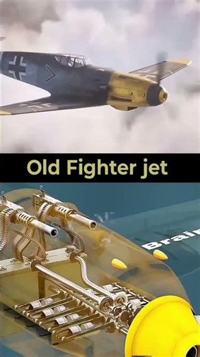 How Bf 109 synchronized machine guns mechanism works #short