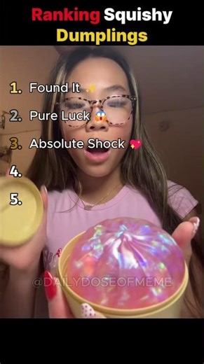 Ranking The Best Glitter Dumpling #shorts #glitterdumpling #satisfying #viral