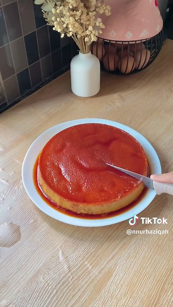 Resepi Puding Roti Karamel Tanpa Kukus - Cara Buat Puding Roti Che Nom