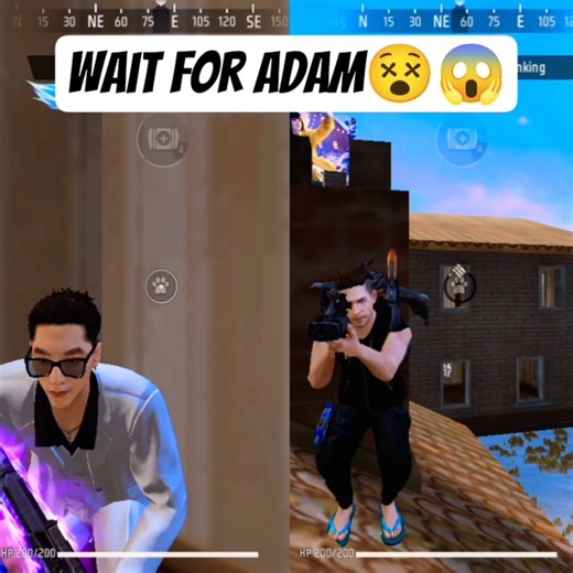 Adam vs Skyler Impossible😳😱 Camping Challenge😱Both are 🔥#gaming #freefire #impossible #short #shorts