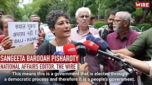 Journalists Protest Assam Govt's Sedition Cases Against Siddharth Varadarajan, Karan Thapar, Abhisar #Watch | TheWire.in