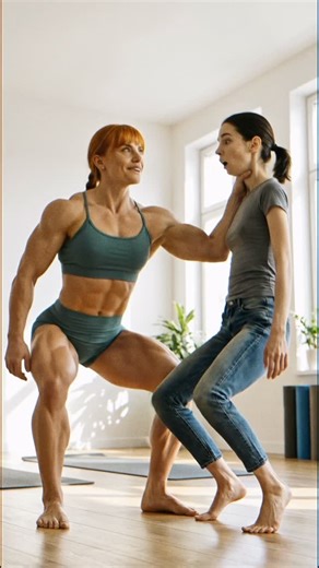 Wendy Lift on Instagram: "Light as a feather part 2 AI lift and carry #liftandcarrychallenge #musclegirls"