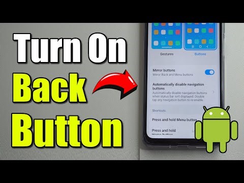 How to Turn On Back Button on Android Phone (3 Button Navigation)