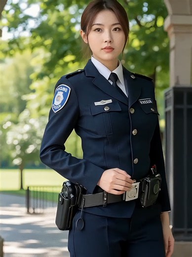 Captivating Female Police Officers in Uniform