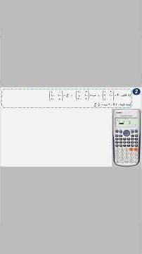Add and subtract matrices with a calculator in seconds! 💻🔥 | First year of secondary school, seco...